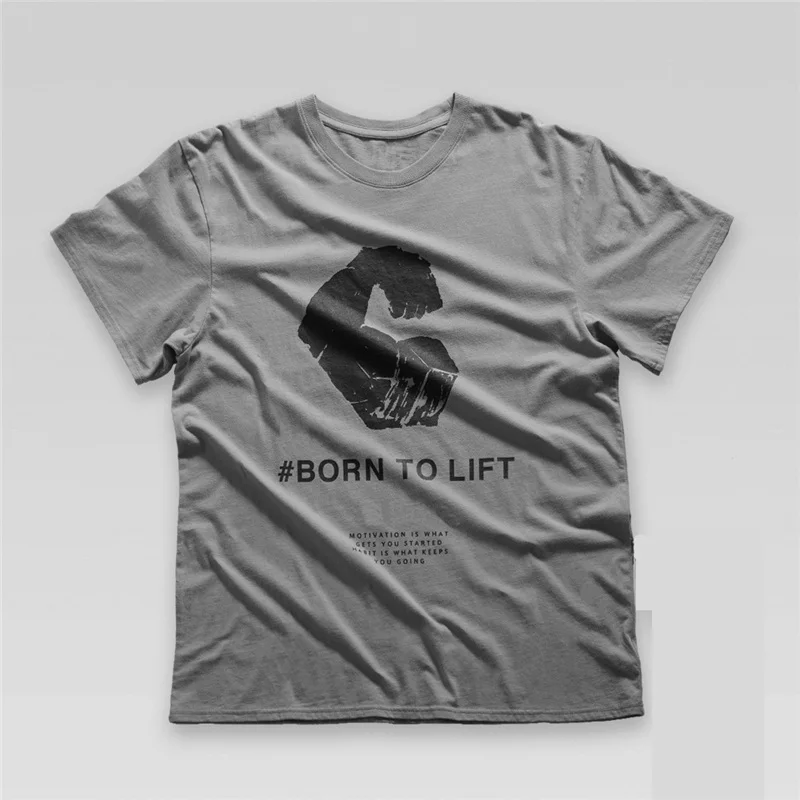 

Newest Brand Cotton Gym Shirt Sport T Shirt Men Short Sleeve Running Shirt Men Workout Training Tees Fitness Top Sport T-shirt