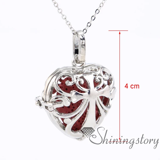 Женское Ожерелье диффузор с сердцем оптовая продажа ожерелье украшения для