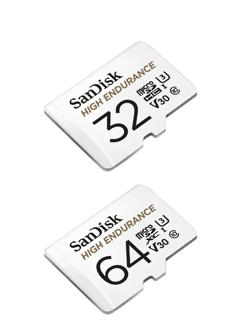 Двойной флеш-накопитель SanDisk карты памяти, 32 ГБ, 64 ГБ, класс 10, с высокой износостойкостью видео мониторинга V30 микро SD карты 100 МБ/с. карты памяти Microsd