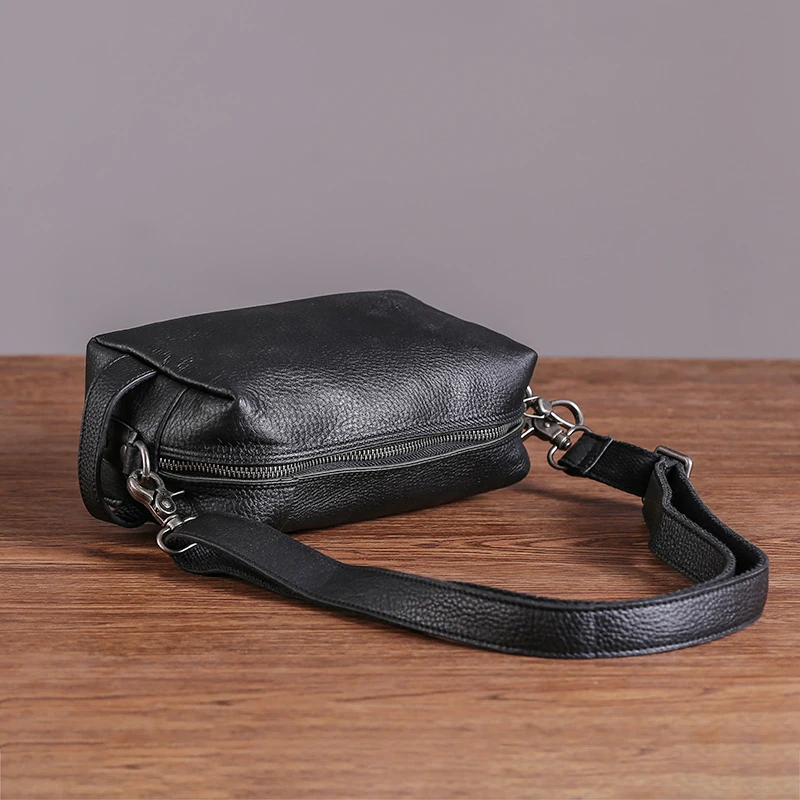 AETOO сумка на одно плечо мужская кожаная модная повседневная женская маленькая