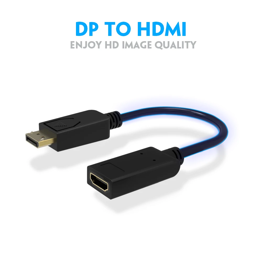 Vmade Мини DP к HDMI Дисплей порт адаптер портов дисплея кабель конвертер для ПК