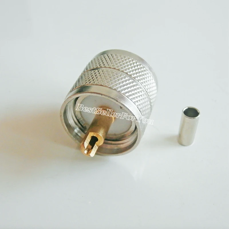 1 шт. UHF PL259 штекер SO239 обжимной соединитель RG174 RG179 RG316 RG188 RF Кабельный разъем|connector