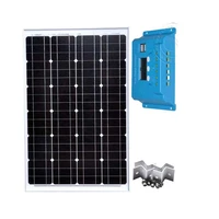 tuv solar kit 12v 60w solar charge regulator 12v24v 10a caravan car camp motorhome phone charger led light