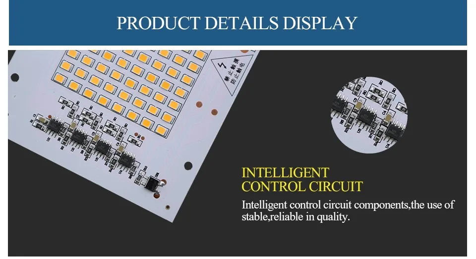Светодиодный светильник, чип, бобы, лампады, светодиодные лампы SMD Smart IC 10 Вт, 20 Вт, 30 Вт, 50 Вт, 90 Вт, 220 В, напольный прожектор, светильник, белая/теплая лампа, высокая мощность