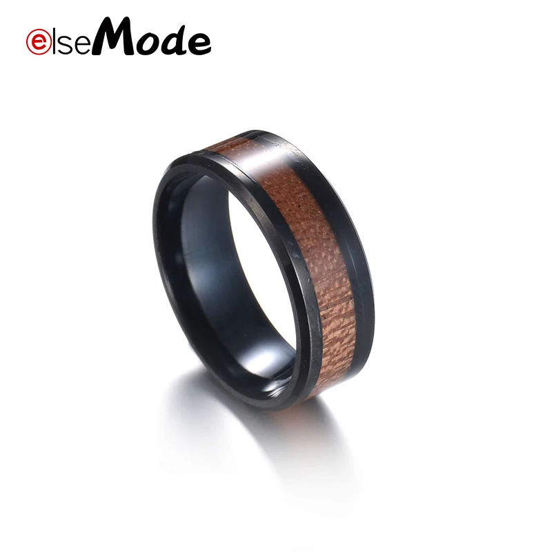 Мужское и женское свадебное кольцо ELSEMODE украшение из нержавеющей стали 316 л с