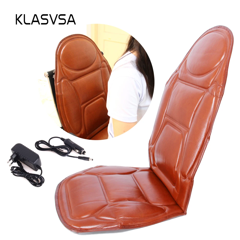 KLASVSA Электрический нагревательный массажер для спины подушка кресла вибратор