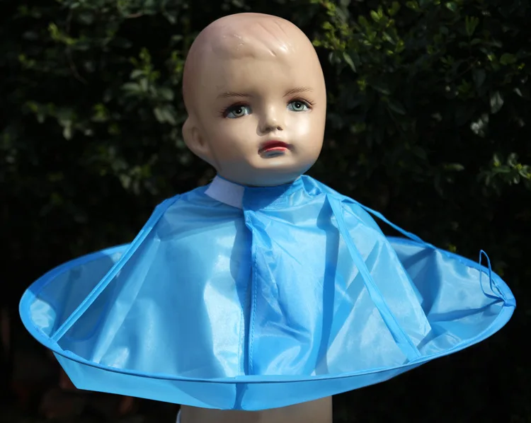 baby Hair Cutting Cape Haircut Gown Hairdresser Apron Blue Cloak Clothes Waterproof Barber for Salon Special Styling |