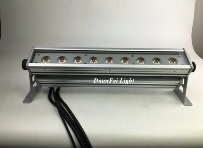 12 шт. мини полоса IP65 Dmx светодиодный Rgb прожекторы светильник 9x9w открытая диджей