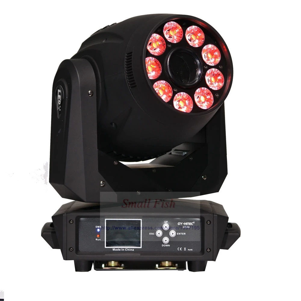 Светодиодный прожектор 120 Вт Spot & 9x12 RGBWA + UV 6 в 1 движущийся головной свет s для сцены
