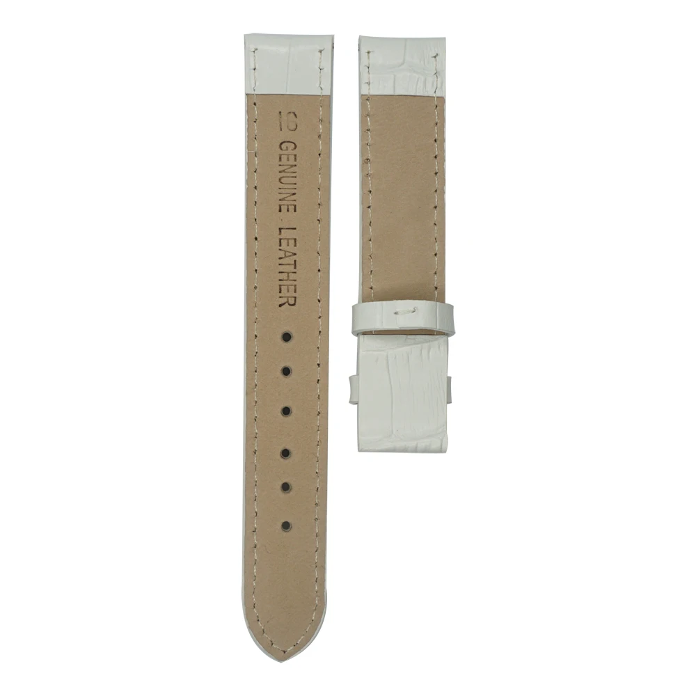 Ремешок для часов YQI из натуральной кожи 16 мм белый ремешок T050217A крокодиловой