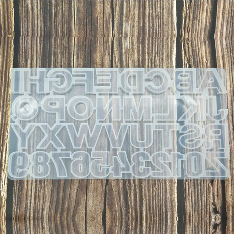 QIAOQIAODIYLetter формочка для силиконовой Подвески DIY украшения глиняные инструменты ювелирные изделия аксессуары формы для эпоксидной смолы Шоколадные конфеты плесень