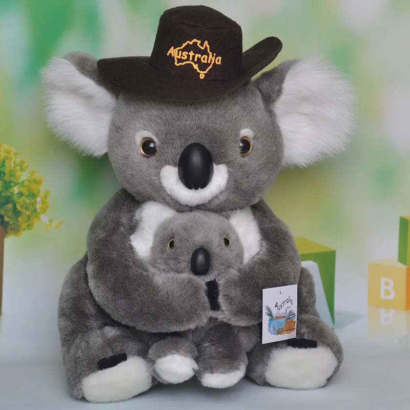 

new toy about 38cm koala with hat plush toy hug baby koala soft doll kid's toy birthday gift h2398