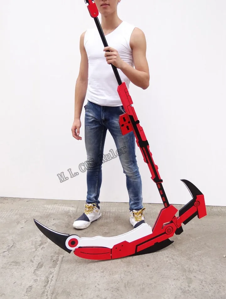 Эксклюзивный RWBY рубиновый полумесяц Роза реквизит косплея из ПВХ 180 см разборный