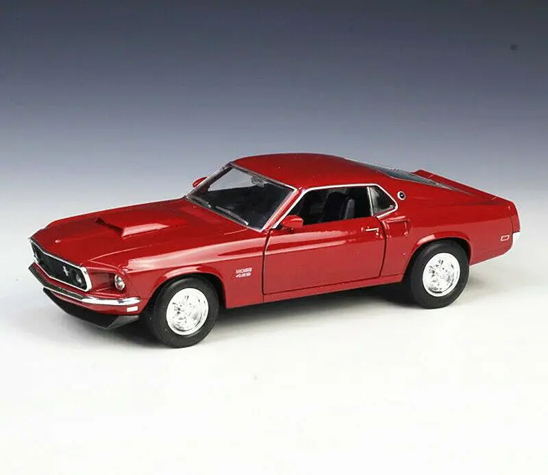 Welly 1:24 1969 Ford Mustang Boss 429 литые модели спортивные фотообои новинка в коробке|Наземный