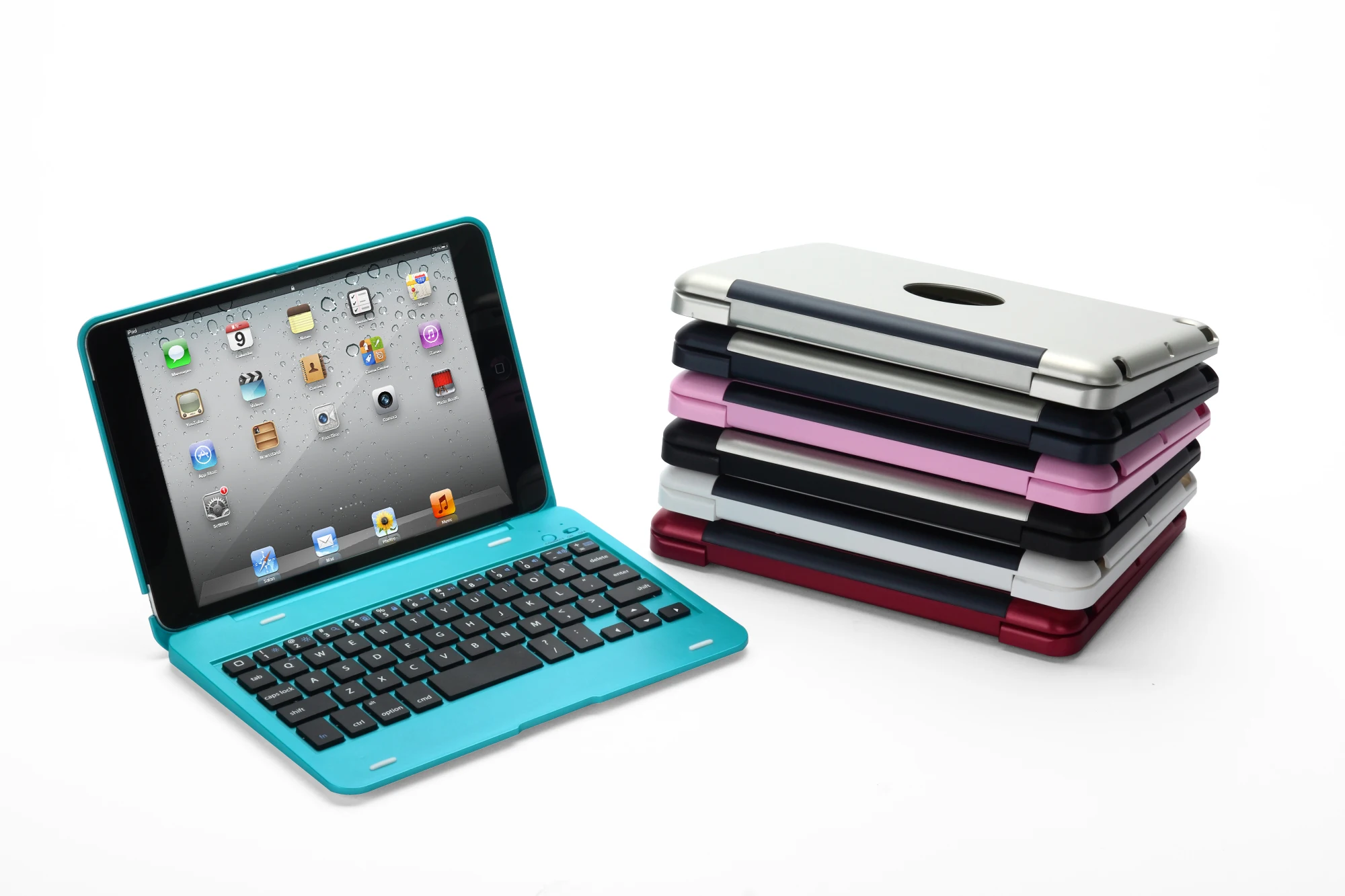 Для iPad Mini 1/2/3 чехол с 7 цветами с Подсветкой Bluetooth клавиатура для iPad Mini 1 Mini 2 Mini 3 откидная подставка планшет клавиатура чехол