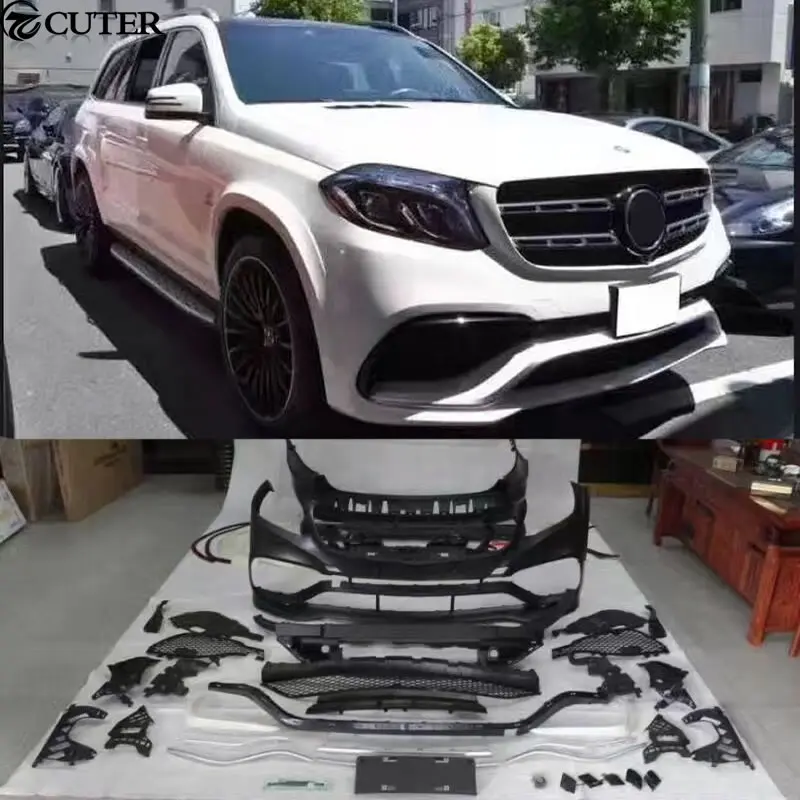 Комплект кузова автомобиля X166 GLS400 GLS63 AMG неокрашенный ПП передний и задний бампер