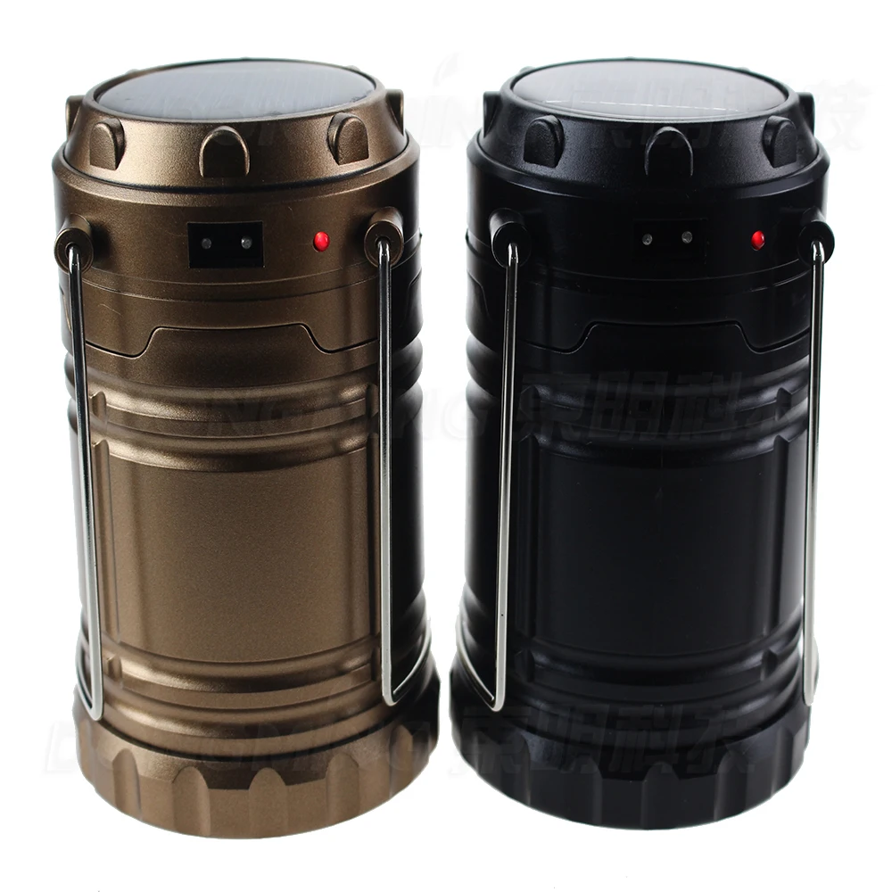 Ультра яркие складные Легкие Походные фонари на солнечной батарее 6 светодиодов