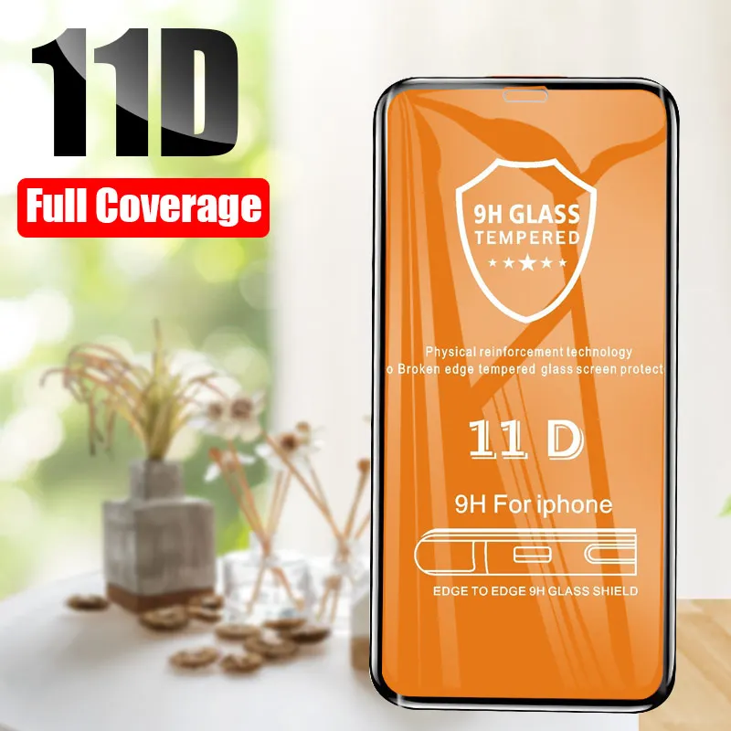 11D изогнутое полное защитное стекло на IPhone 6 6s 7 8 Plus закаленное для Защитная пленка