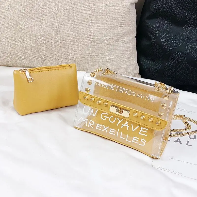2019 Высококачественная сумка для девочек летняя модная сумочка Прозрачная