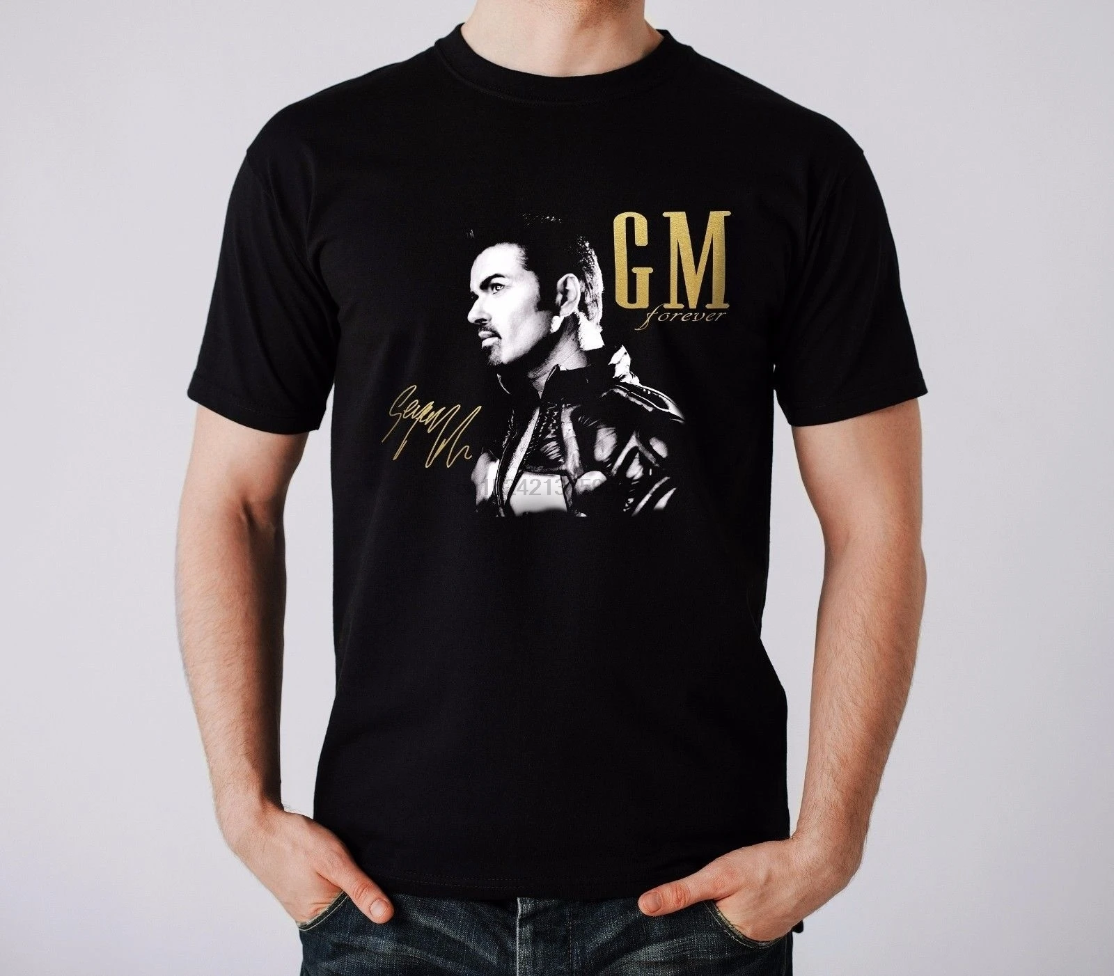 Культивировать свою мораль Мода Джордж Майкл Forever Черная Мужская футболка с
