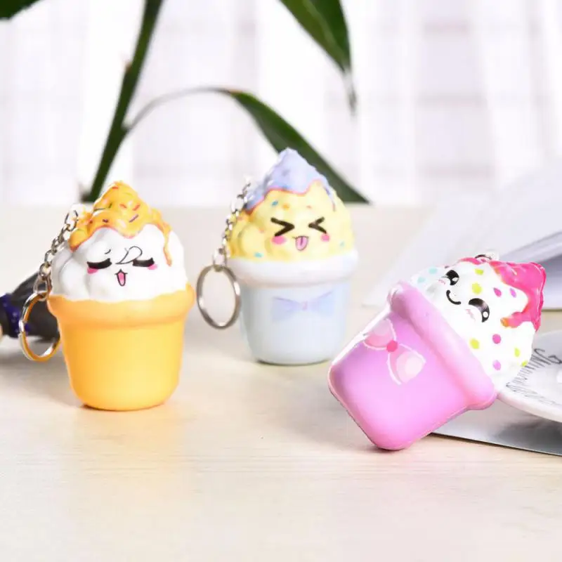 Мороженое Kawaii медленно растущий крем душистый брелок игрушки для снятия стресса