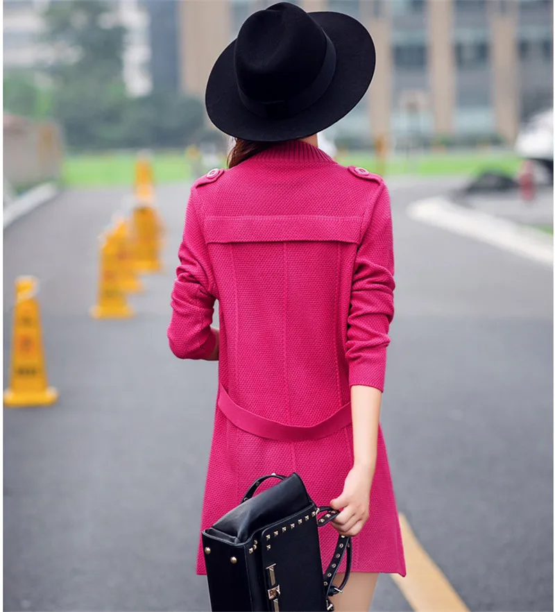 Женский длинный кардиган в Корейском стиле Свободный большого размера весна 2016 |