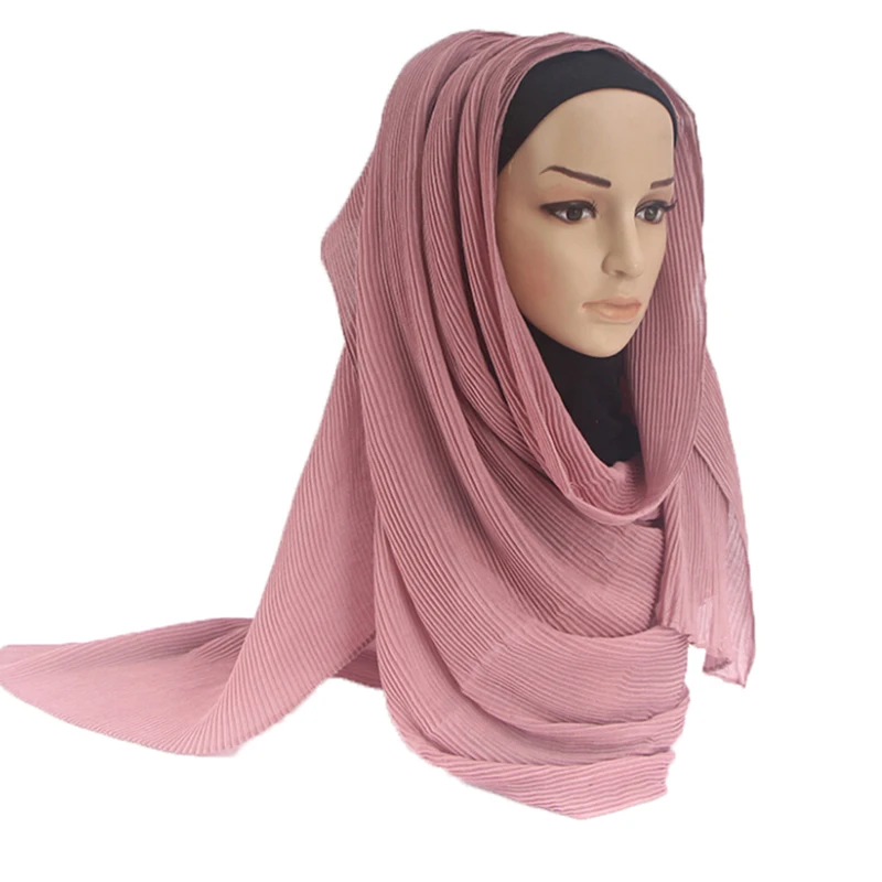 Хиджаб для мусульманок исламский тюрбан индийский головной шарф с рюшами