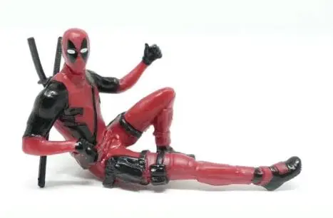 3 настольные украшения Дэдпул автомобиль офис Marvel 8 см X-MAN забавная милая фигурка модель игрушки - Цвет: 13