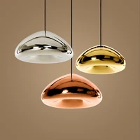 modern gold bronze sliver shade mirror pendant light e27 led glass pendant lamp modern christmas glass ball lighting