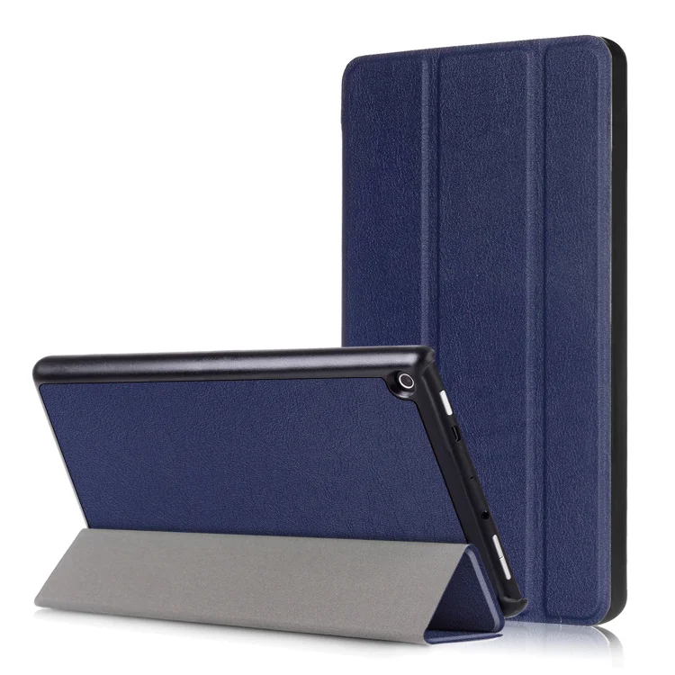 dark blue Для Amazon kindle fire hd 8 цветной принт из искусственной кожи флип умный чехол для kindle fire hd8+ Бесплатный 3 подарка - Цвет: dark blue