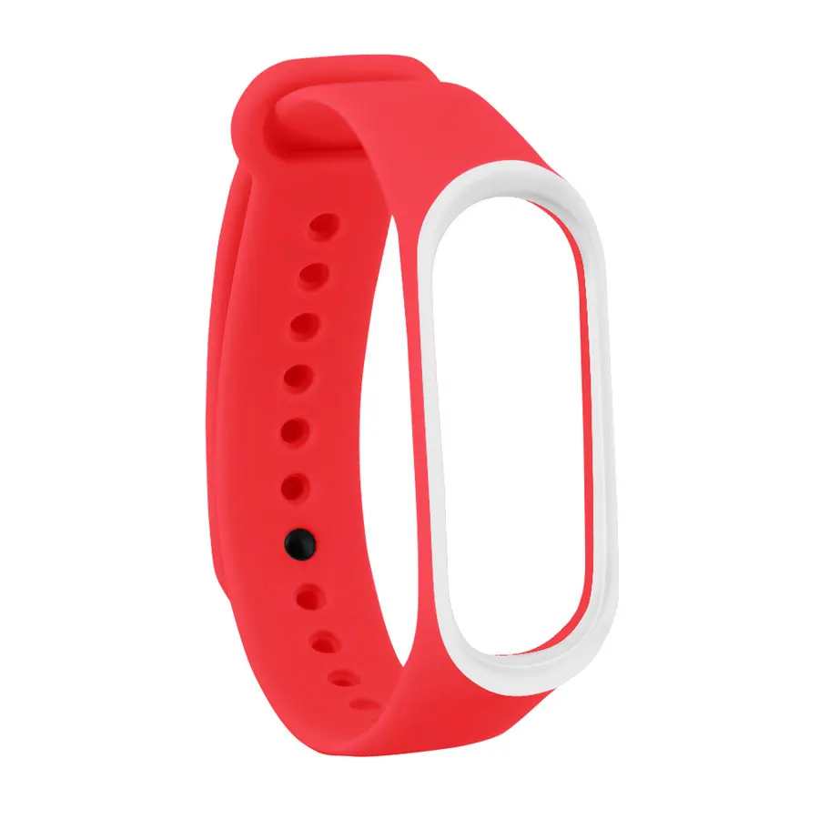 Сменный силиконовый ремешок для Xiaomi Mi Band 4 3 двухцветный браслет наручных часов