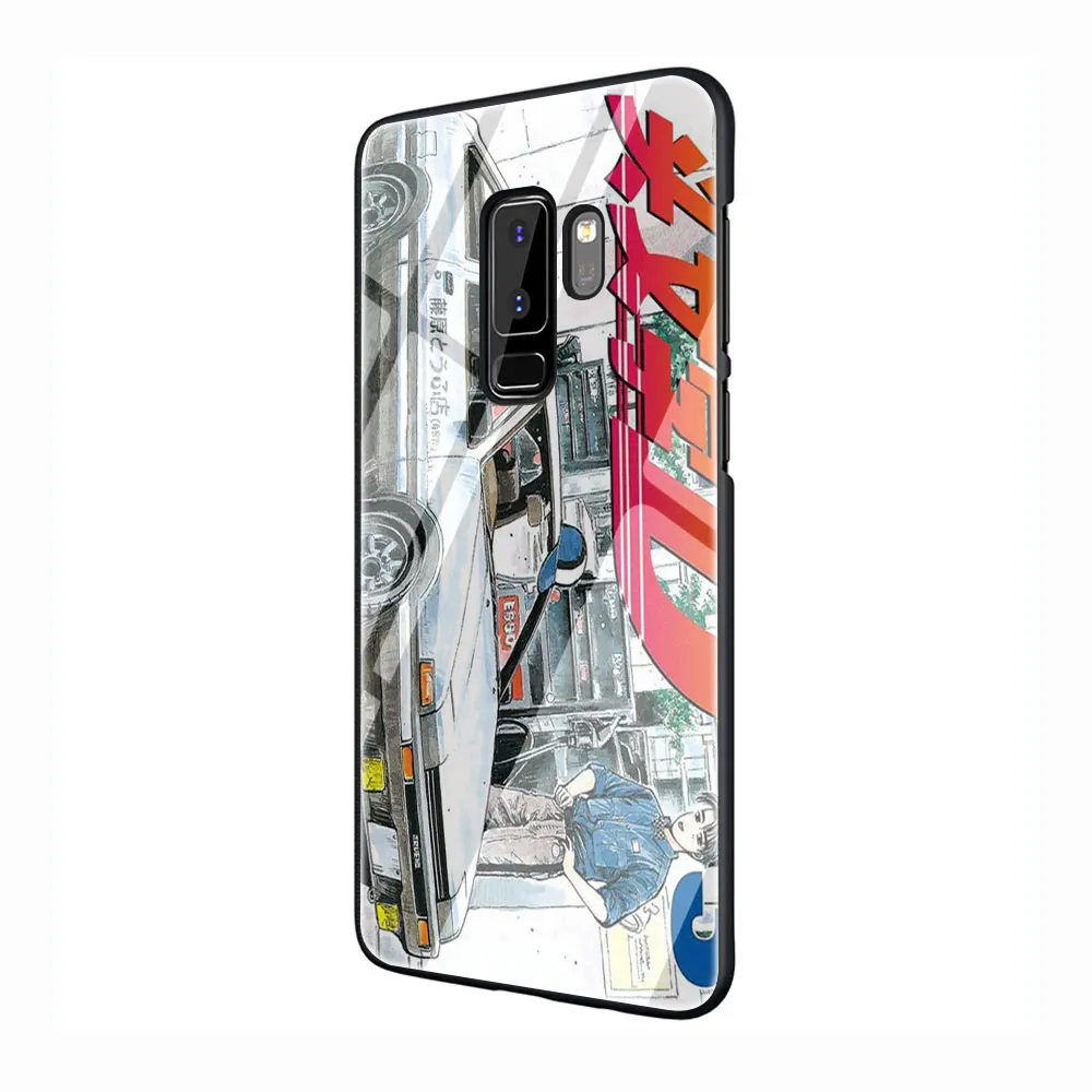 G11 INITIAL D AE86 закаленное Стекло чехол для телефона чехол для Galaxy S7 край S8 9 10 Plus, Note 8, 9, 10, A10 20 30 40 50 60 70 - Цвет: G11