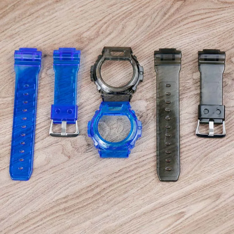 Аксессуары для мужских часов casio резиновый водонепроницаемый ремешок с пряжкой и