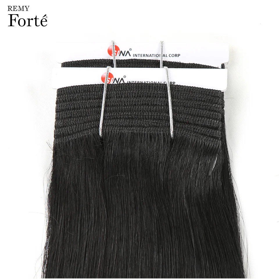 Remy Forte волос бразильское наращивание Weave Связки 10a девственные волосы прямые