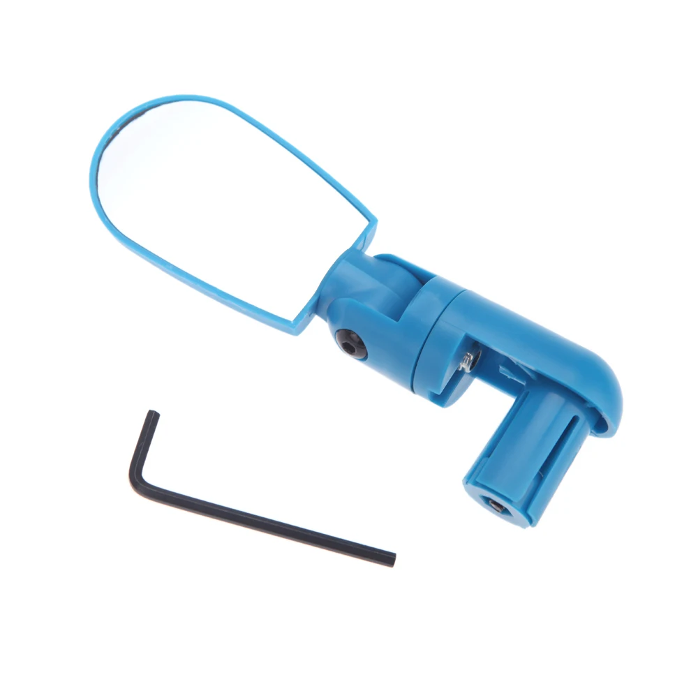High Quality MTB Bike Bicycle Cycling Rear View Mirror Glass Adjustable Mini Small Iron Handlebar Bar Yellow/Black/Red/Blue |