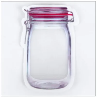 Новые модные креативные дорожные сумки для еды Ziplock, сумки для печенья, закусок, хранения детских закусок - Цвет: Large single
