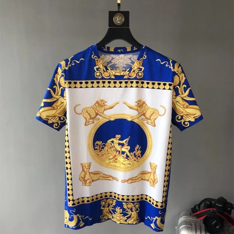 Весна 19ss новые модные футболки arrival tiger royal с принтом футболка для мужчин брендовая дизайнерская известная хлопковая футболка