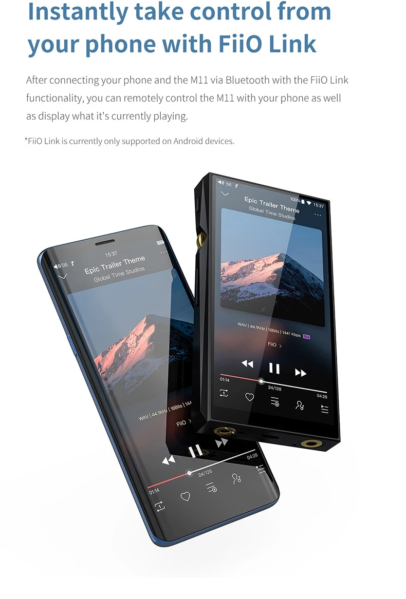 FiiO Android M11 HIFI музыкальный mp3-плеер сбалансированный выход/Поддержка wifi/Air Play/Spotify Bluetooth aptx-HD/LDAC DSDUSB DAC