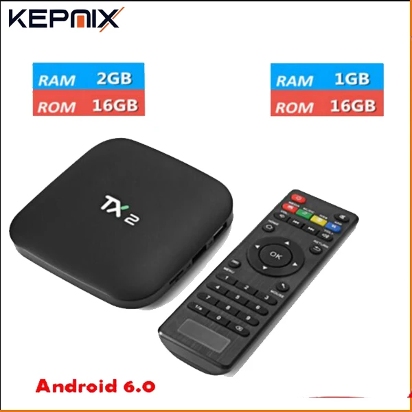 10 шт. TX2 R2 2G 16G Дополнительно RK3229 четырехъядерный tx2 r1 10 шт. Smart tv Box Android 6,0 H.265 4K DLNA Bluetooth 2,1 телеприставка