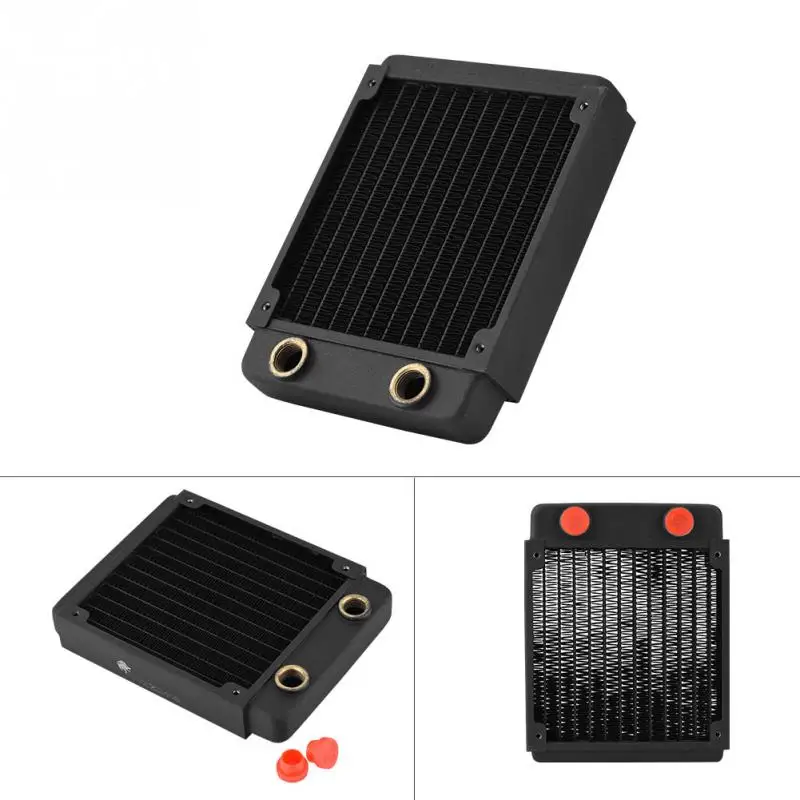 Медный радиатор компьютера водяного охлаждения жидкий теплообменник 120 мм/240