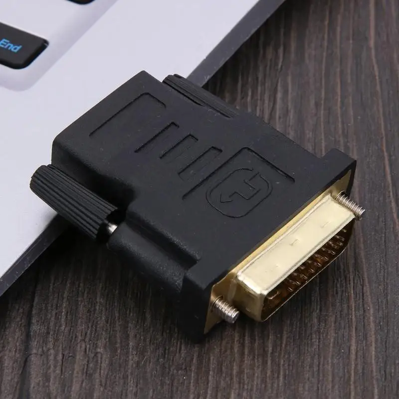 Адаптер HDMI совместимый с женским и мужским разъемами DVI 24 + 1Pin позолоченный