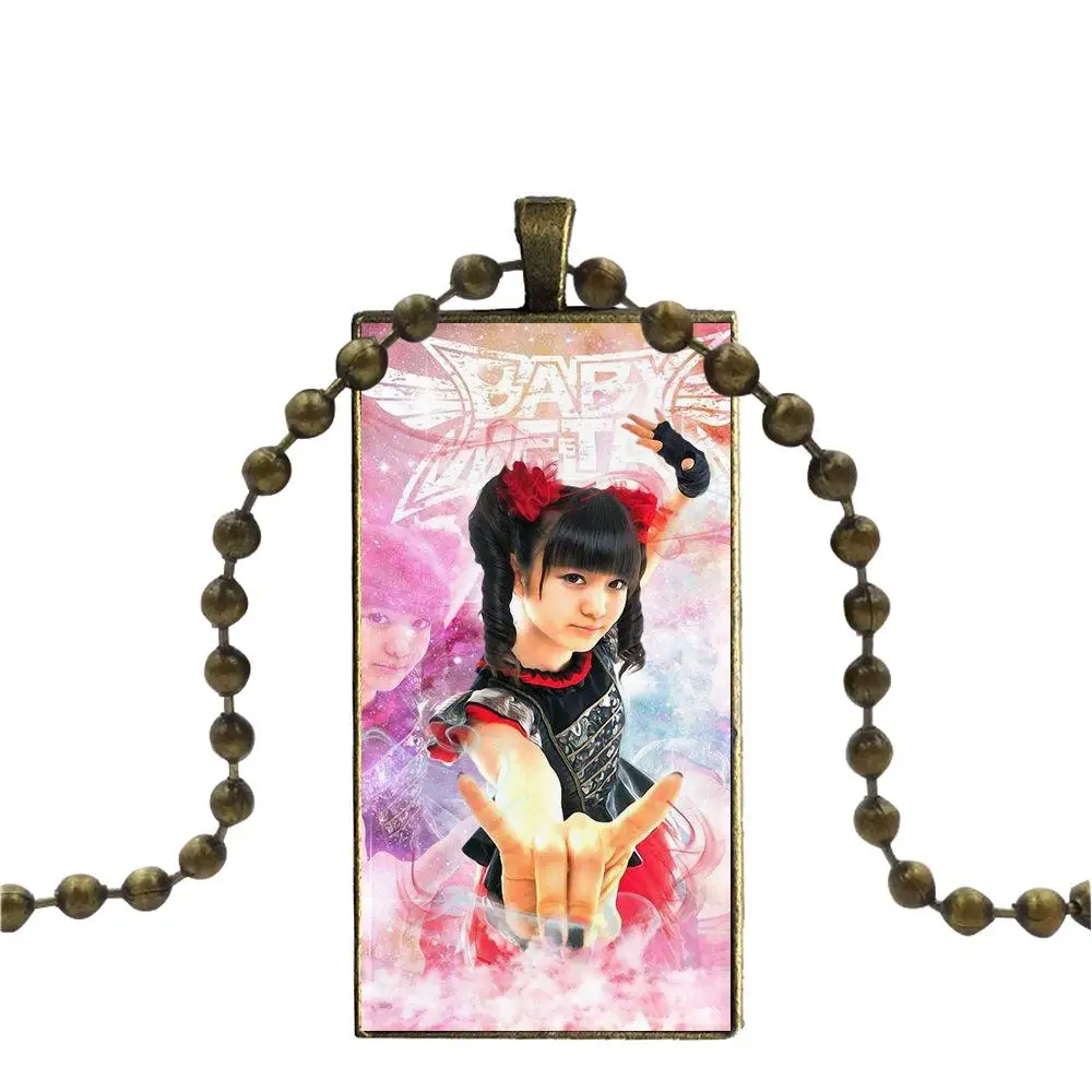 Для женщин стеклянный кулон ожерелье ручной работы полукулон прямоугольное Yuimeta