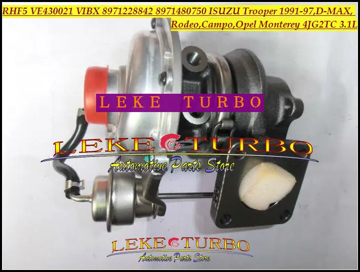 Турбокомпрессор Turbo RHF5 VE430021 VIBX 8971228842 8971480750 для ISUZU Trooper D MAX Campo OPEL Monterey 4JG2 4JG2TC