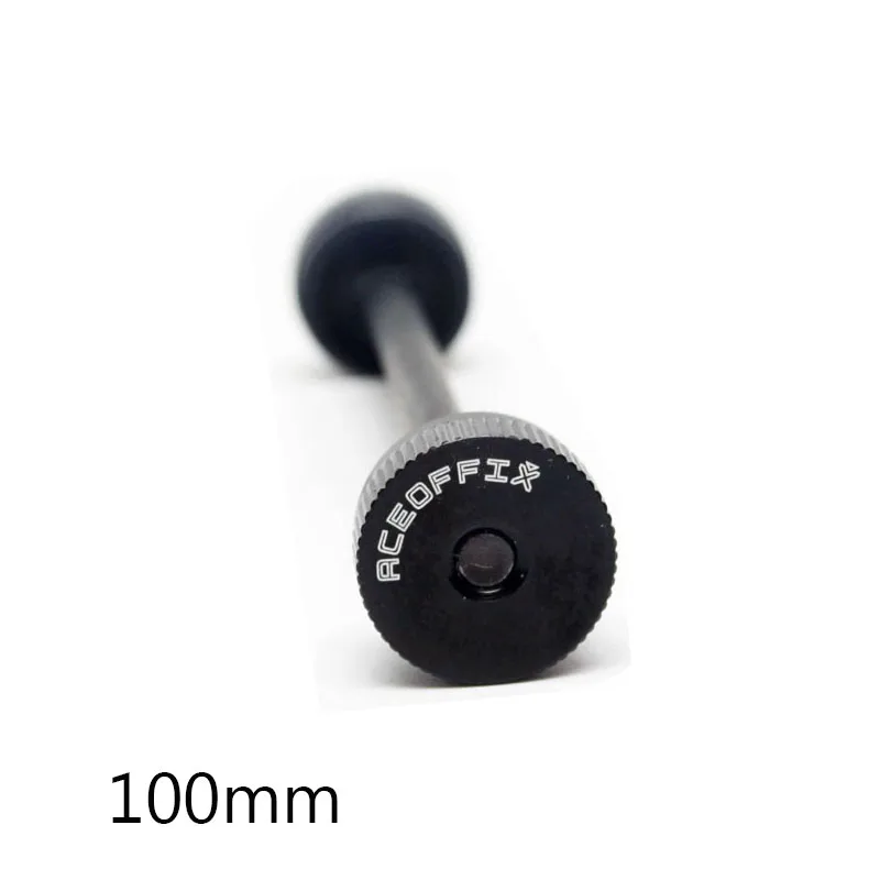 black 100mm Aceoffix 74 мм 100 мм ось ступицы для Brompton складной велосипед быстроразъемный высокопрочный - Цвет: black 100mm
