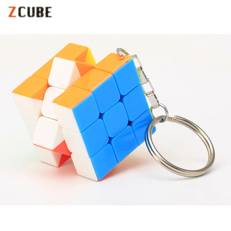 Волшебный брелок Zcube 30 мм 3x3x3 кубики головоломки креативные подвесные кубические
