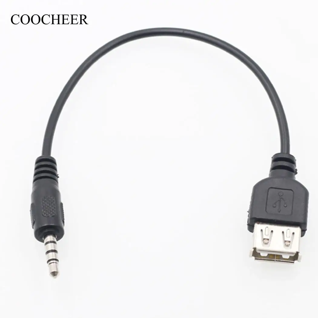 Кабель USB/разъем USB для автомобиля Мужской OTG адаптер аудио Женский 3 5 мм 2 0