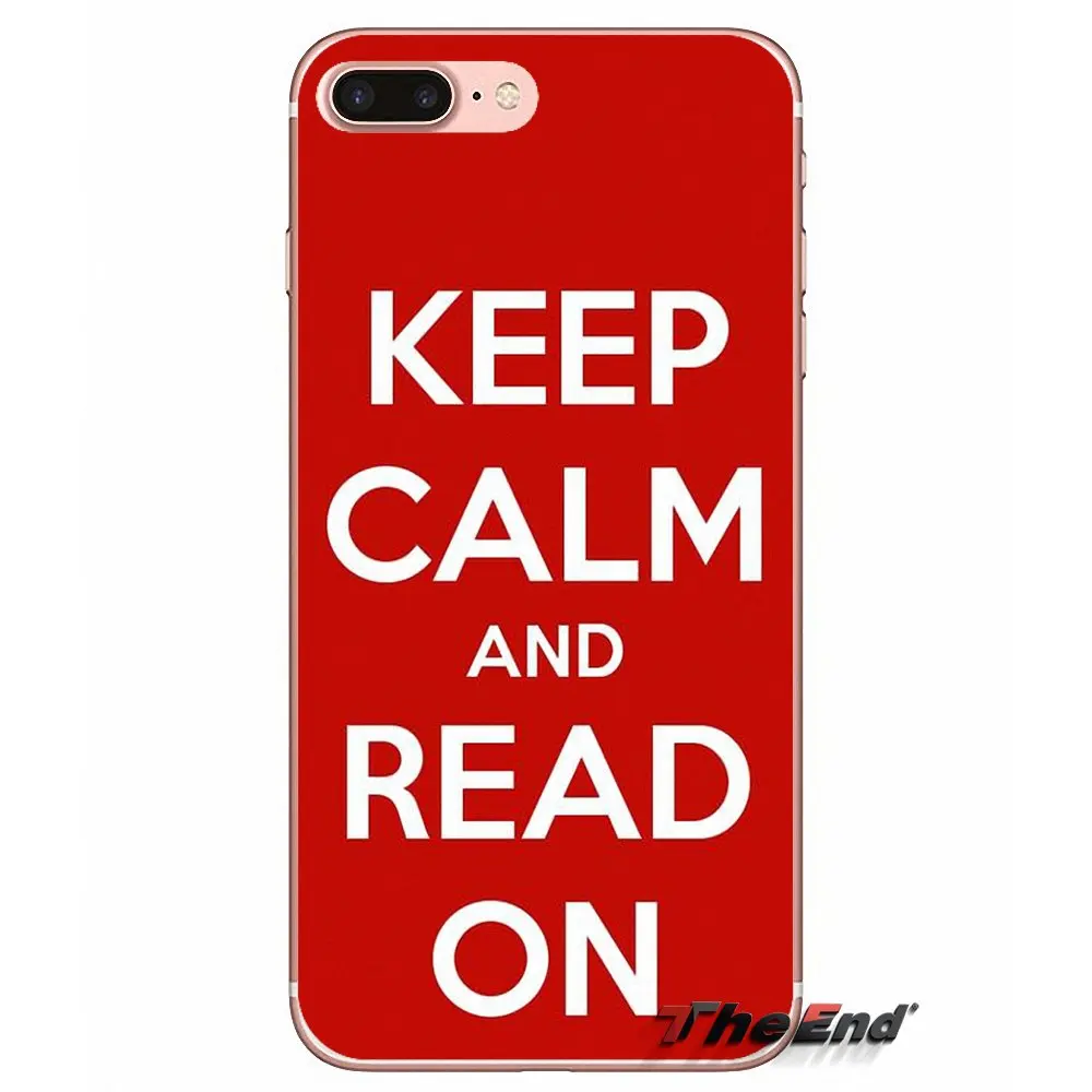 Мягкий чехол для HTC One M7 M8 A9 M10 E9 Plus Desire 630 530 626 628 816 820 Motorola G G2 G3 Keep calm and Read On art Print |