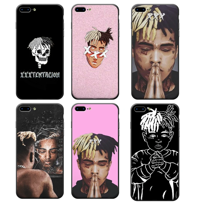 Xxxtentacion Rap Singer Phone case Printed Black Frame Soft Hard Back iPhone cases For X 8 7 6 6S Plus |