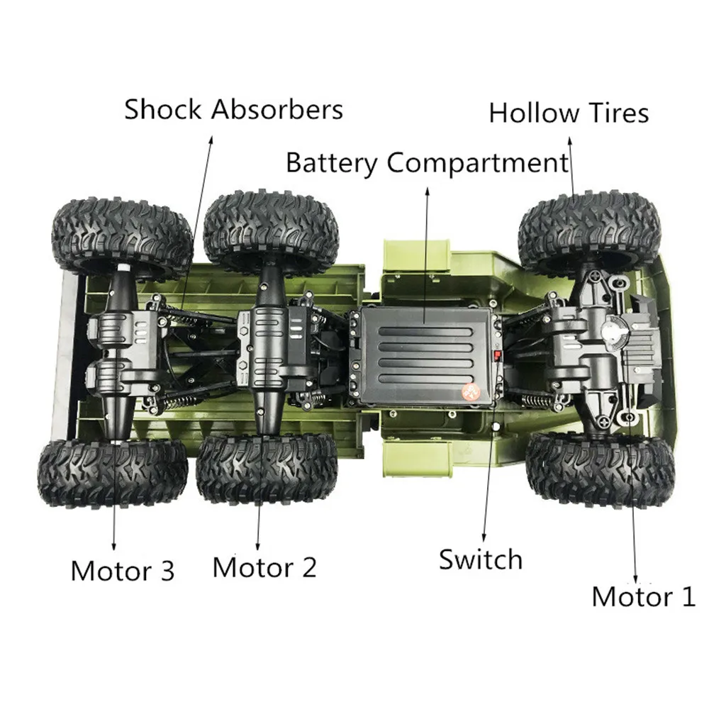 SuLong Toys SL3342 Урал 1/10 2,4G 6WD автомобиль с дистанционным управлением военный грузовик RTR модель игрушки подарки для мальчиков