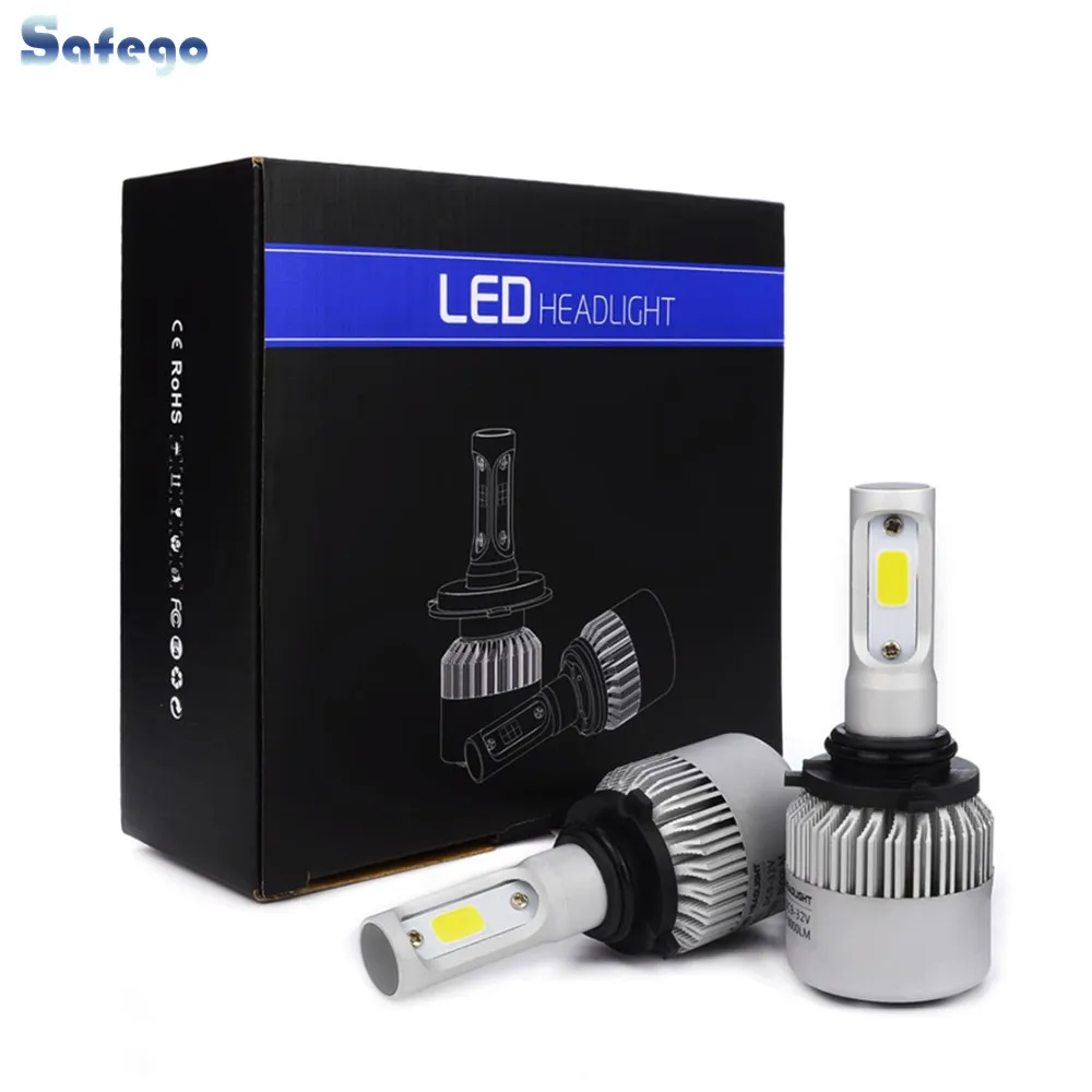 1 комплект 9005 9006 H7 H8911 8000lm 60 w светодиодный фары COB чип автомобильный